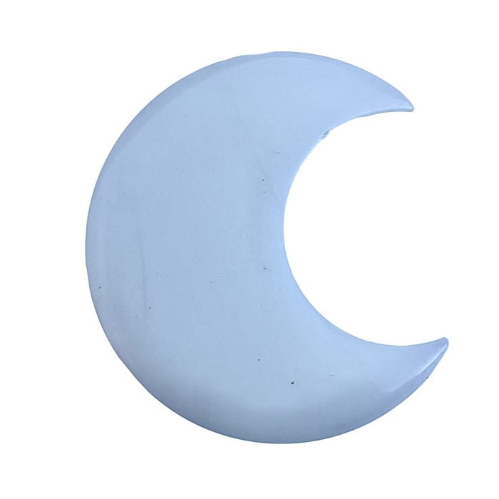 an Opalite Moon pendant on a white background.