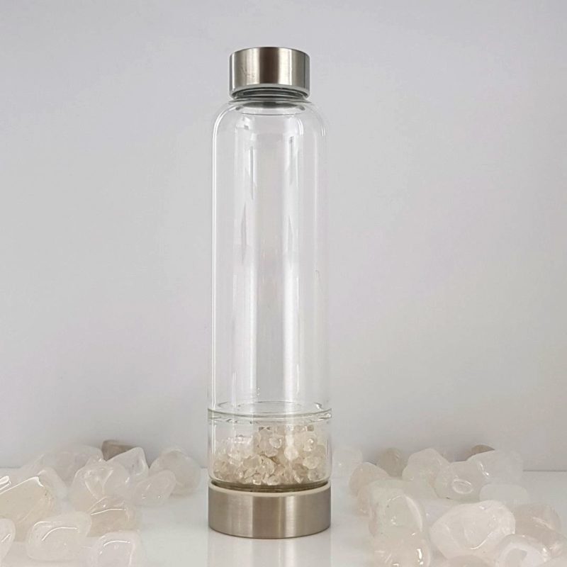 Clear Quartz Water Bottle