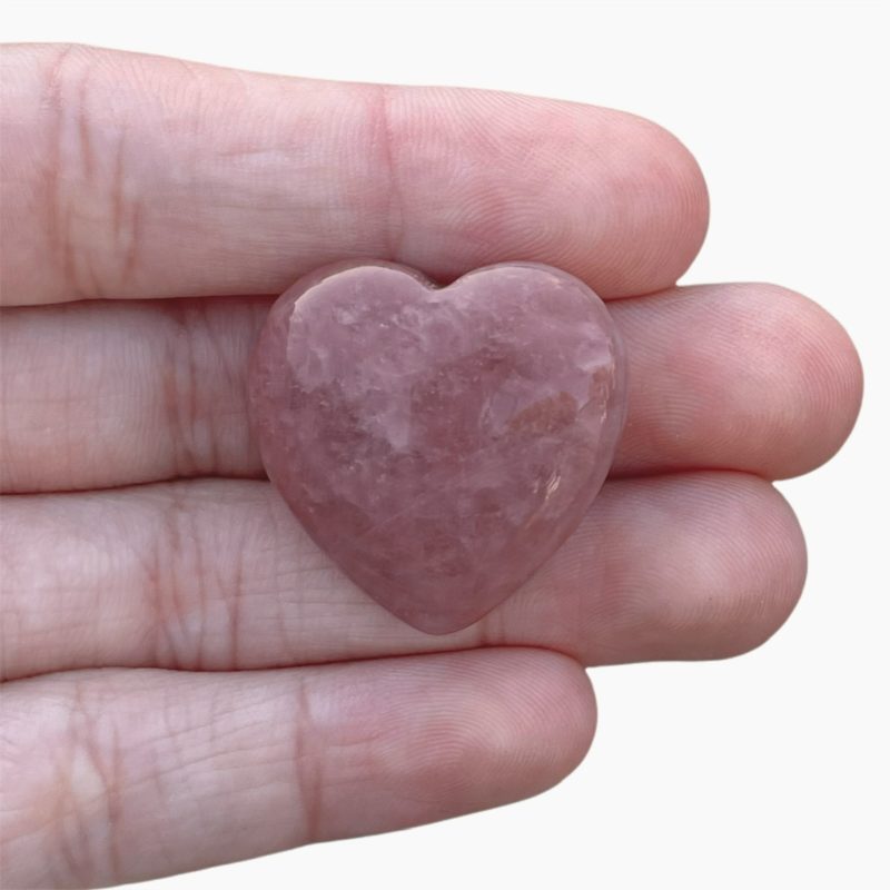 Strawberry quartz heart