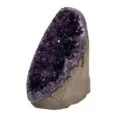 A purple Amethyst Clusters AAA Grade 12cm stone on a white background.
