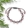 rose quartz string bracelet