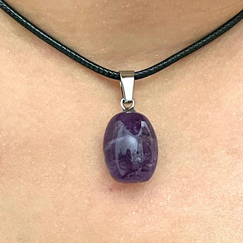 Amethyst Tumbled Necklace