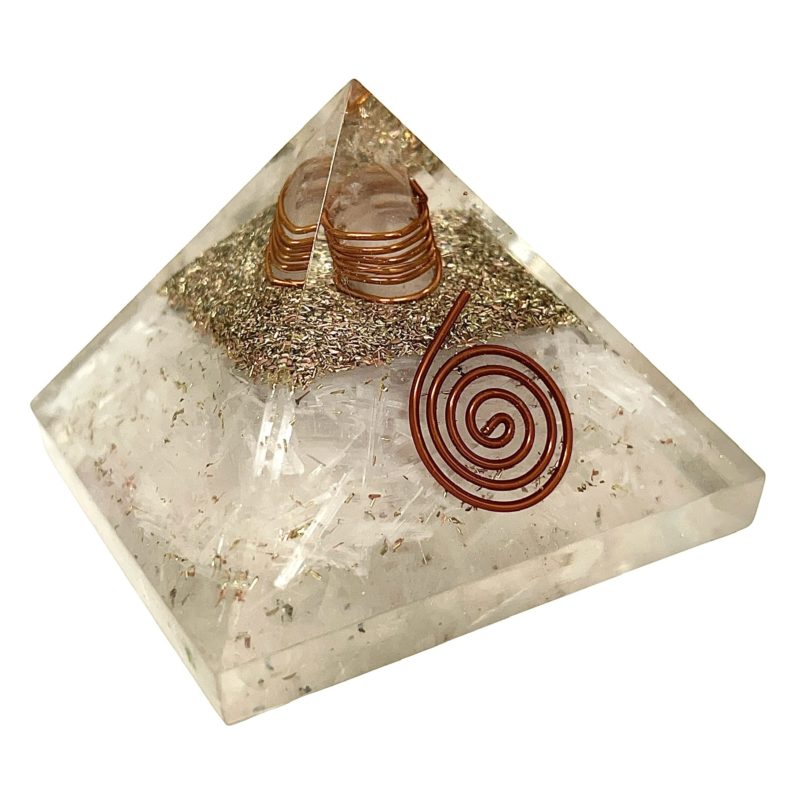 Pyramid Selenite Orgonite