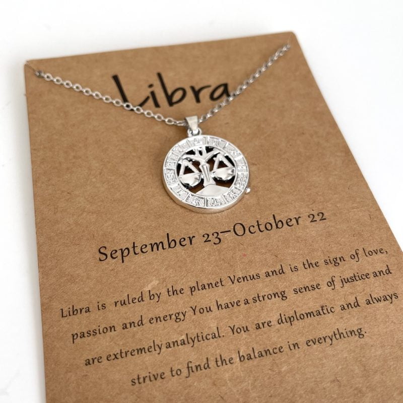 Libra Star Sign Necklace