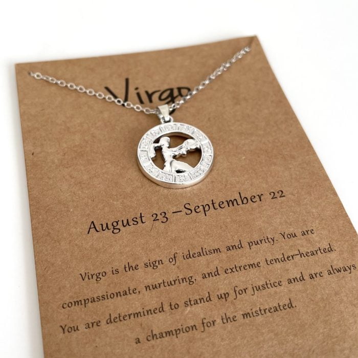 Virgo Star Sign Necklace