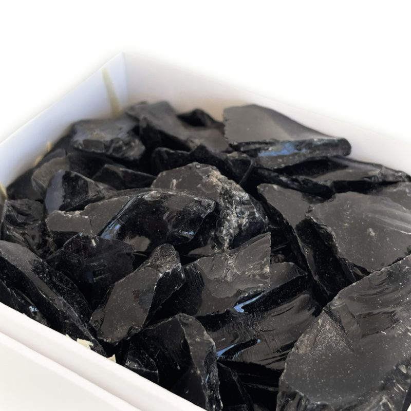 Black Obsidian Rough Boxed Crystals
