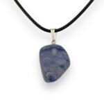 Blue Quartz Tumbled Crystal Necklace