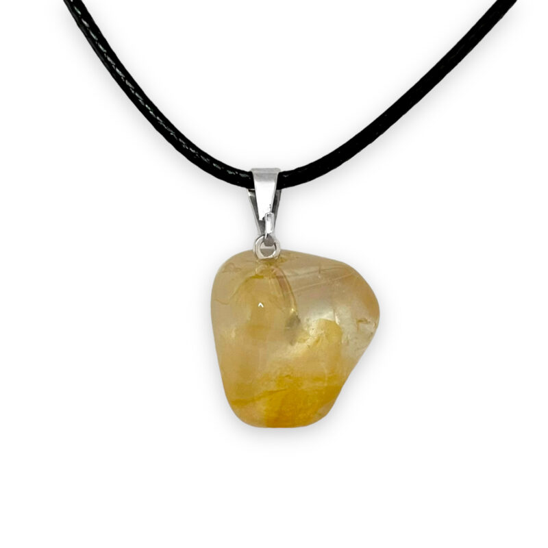 Citrine Tumbled Crystal Necklace