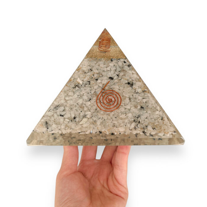 Moonstone Orgonite Pyramid